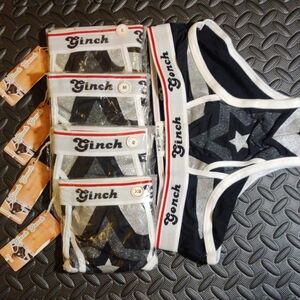 Ginch Gonch Men's Black and Silver Underwear